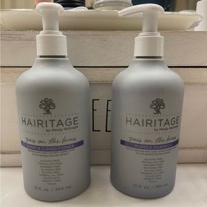 Hairitage Purple Shampoo and Conditioner